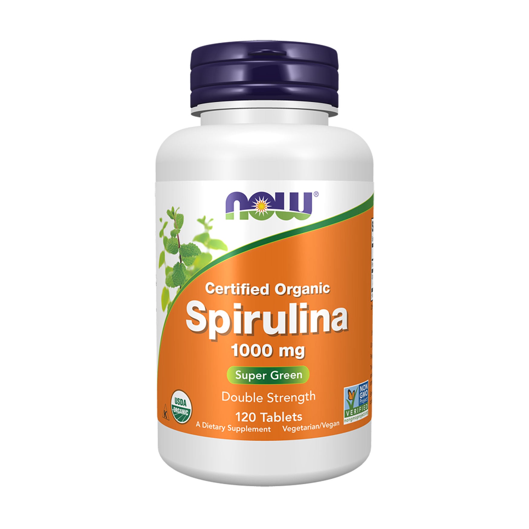 Спіруліна NOW foods Spirulina 1000 мг, 120 таблеток
